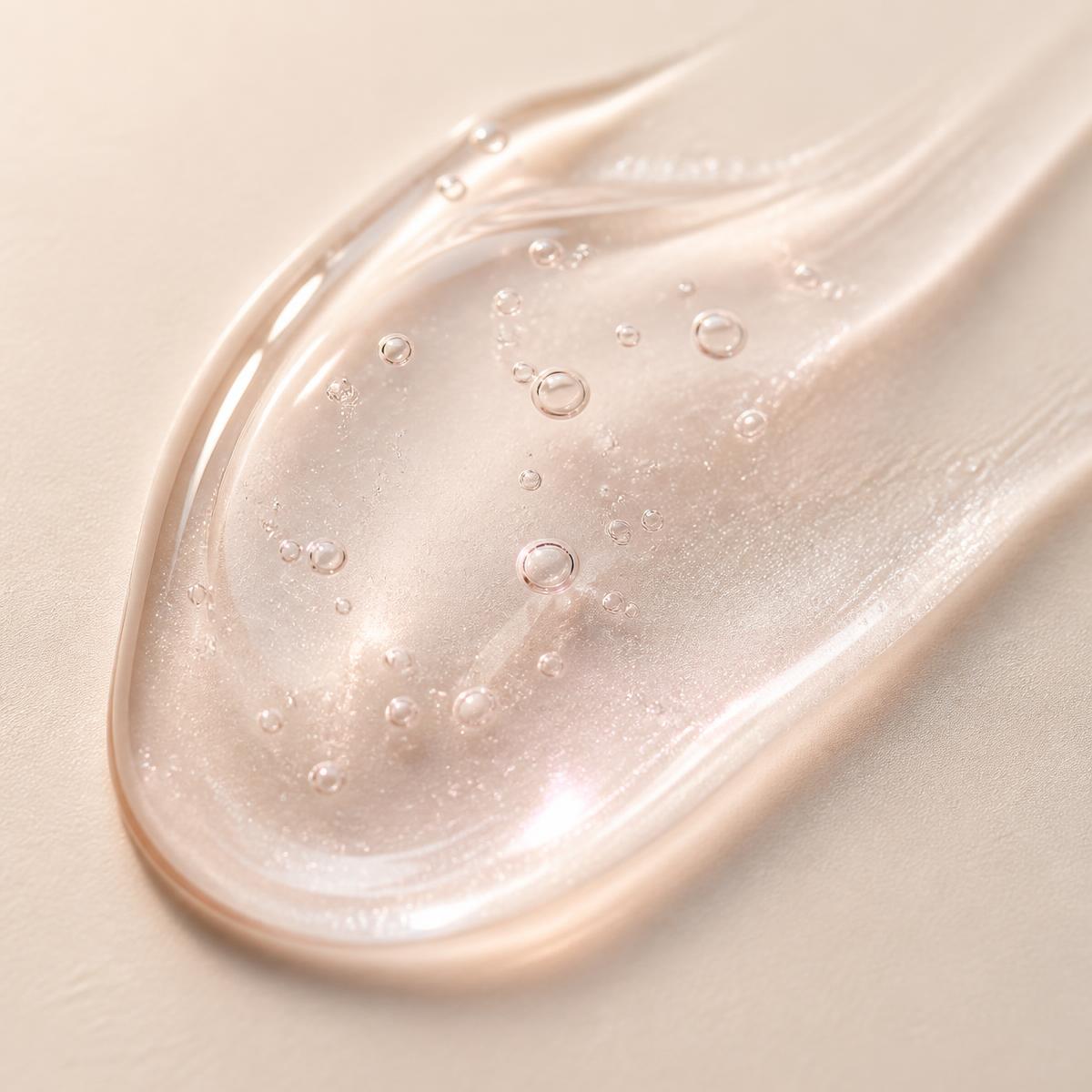 Lightweight hydrating serum texture swatch
